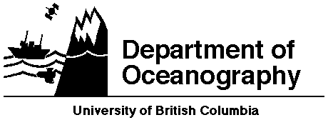 University of British Columbia,  Oceanography